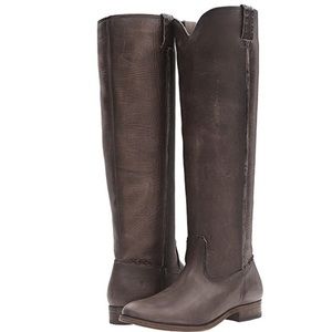 NWB Frye Cara Tall Boots smoke